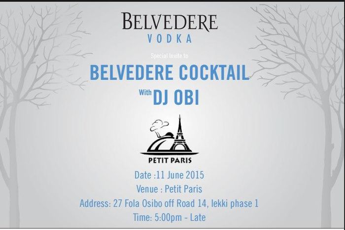 Belvedere Cocktail Night with DJ Obi