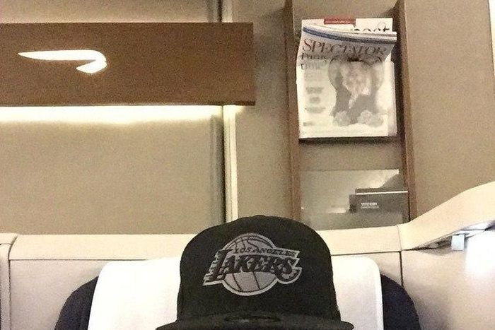 Dr Sid aboard a British Airways leaving Nigeria on Wednesday, April 29, 2015