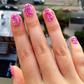 Seashells manicure, finished look