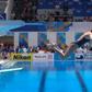 Maddison Keeney making a dive