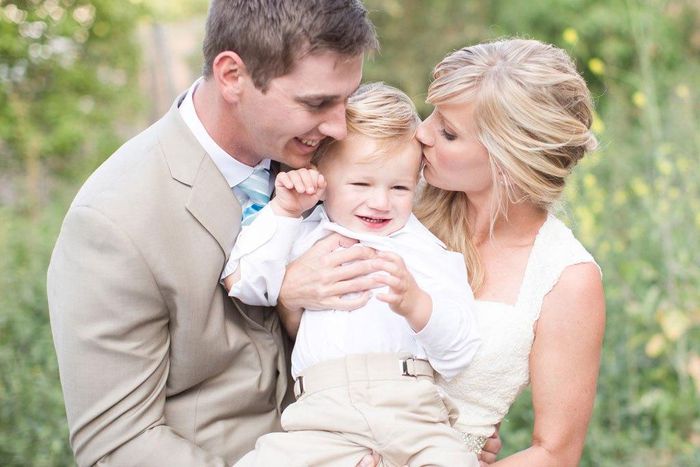 The couple and their son Elijah