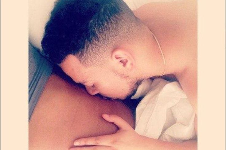 AKA kissing DJ Zinhle's baby bump