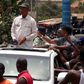 Guinea opposition leader Cellou Dalein Diallo attends a rally in Conakry April 20, 2015. The rally was called by the opposition parties to pressure authorities to hold local elections before a planned presidential vote, as laid out in a 2013 agreement ...