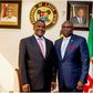 Billionaire, Aliko Dangote and Lagos State Governor, Akinwunmi Ambode