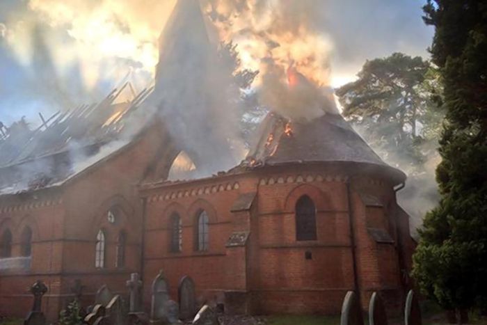 A 17-year-old has been arrested on suspicion of arson.