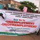 Unemployed graduates demand better living conditions.