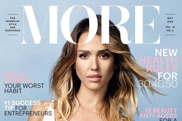 Jessica Alba covers More Magazine May 2015 issue
