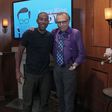 Ludacris and Larry King on the set of Larry King Now