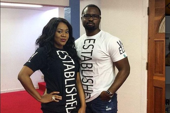 Stella Damasus and boyfriend Daniel Ademinokan