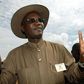 Former Minister of Information Jonathan Moyo makes a victory signs after casting his vote in a file photo. REUTERS/Juda Ngwenya