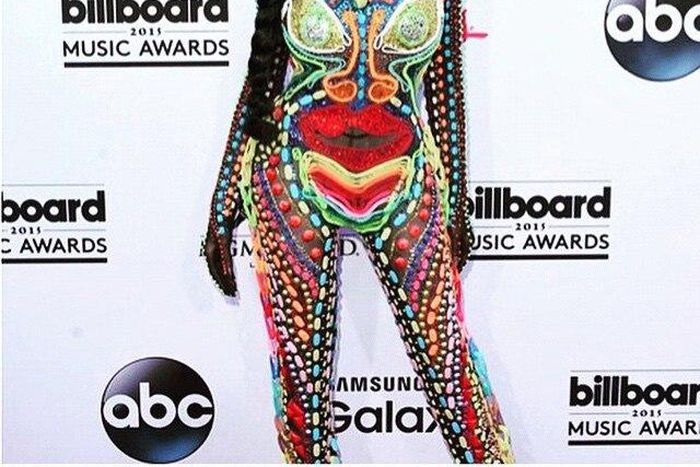 Whitenicious boss, Dencia on the 2015 Billboards Music Awards red carpet