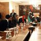 Bernardino Leon (3rd L), U.N. special envoy for Libya, attends a meeting with members of the Libyan General National Congress in Tripoli March 2, 2015. REUTERS/Ismail Zitouni