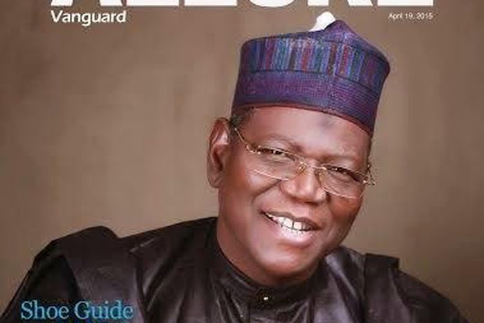 Alhaji Sule Lamido covers Vanguard Allure