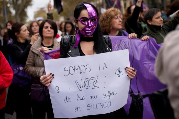 Feminists have held massive street protests across Spain