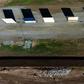 Aerial view of US President Donald Trump's border wall prototypes as seen from Tijuana, Mexico, on January 7, 2019