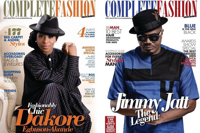 Dakore Akande and DJ Jimmy Jatt cover the latest issue of Complete Fashion
