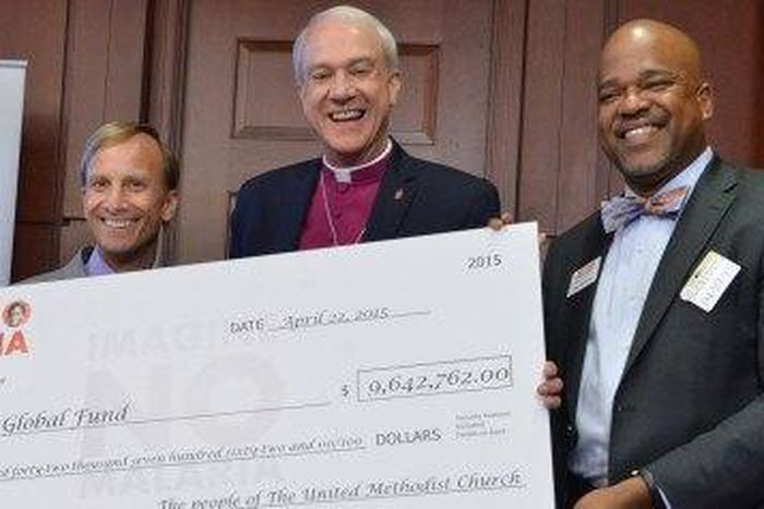 United Methodist Church's donation to Global Fund