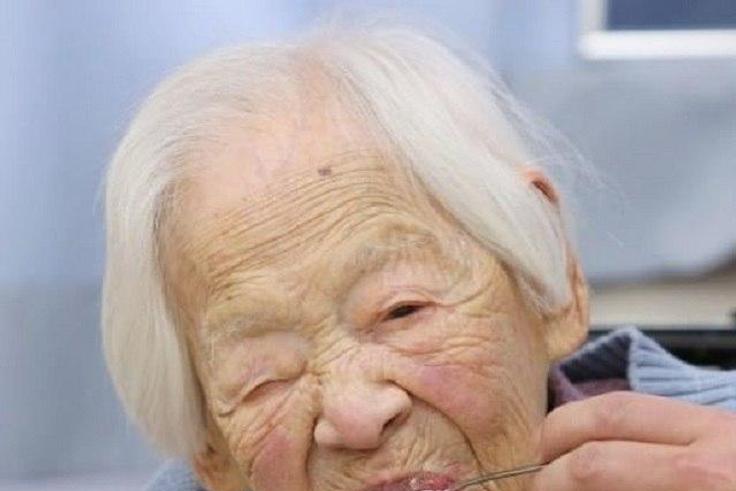 Misao Okawa celebrating her 117 birthday.