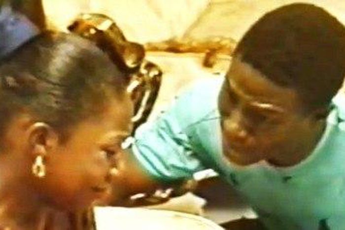 A scene from the 1996 movie "Hostages"