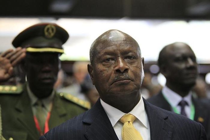 Uganda's President Yoweri Museveni arrives to attend the Africa Union Peace and Security Council Summit on Terrorism at the Kenyatta International Convention Centre in Nairobi, September 2, 2014. REUTERS/Noor Khamis