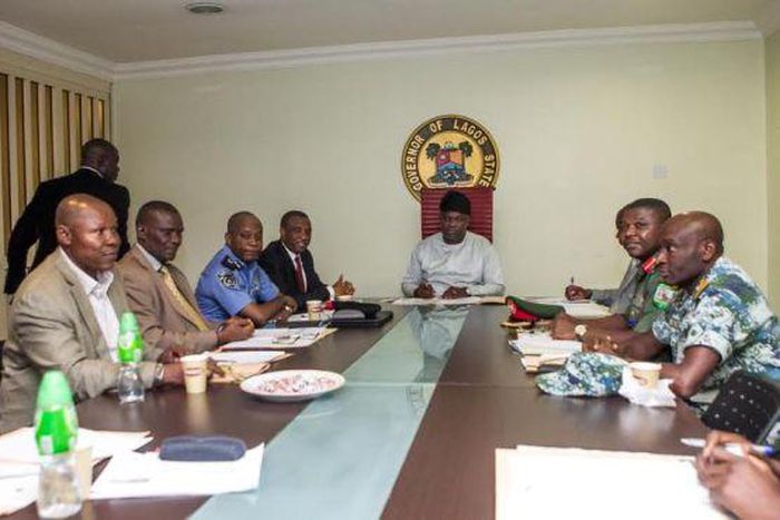 Lagos State Governor, Akinwunmi Ambode holds first Security Council meeting