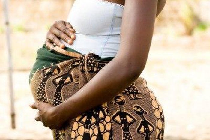 Pregnant African woman