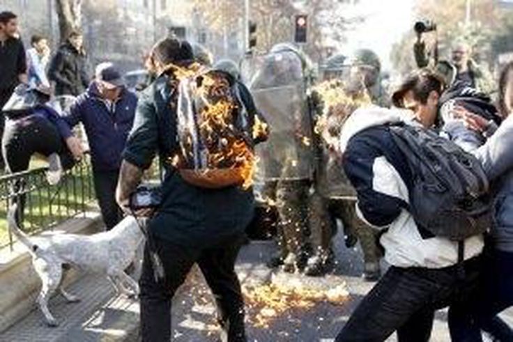 Four hurt in knife attack at market