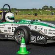 The Green Team's all electric record breaking car.