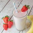 Banana and Strawberry smoothie