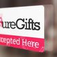 Suregifts is a network that allows users share gift vouchers that can be redeemed in any way desired by the recipient.