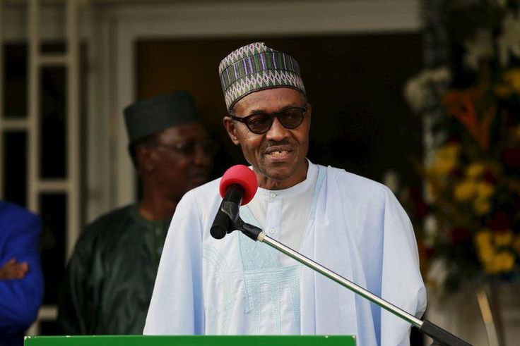 Nigeria's President Muhammadu Buhari speaks during a news conference after the Summit of Heads of State and Government of The Lake Chad Basin Commission (LCBC) in Abuja, Nigeria, June 11, 2015. REUTERS/Afolabi Sotunde