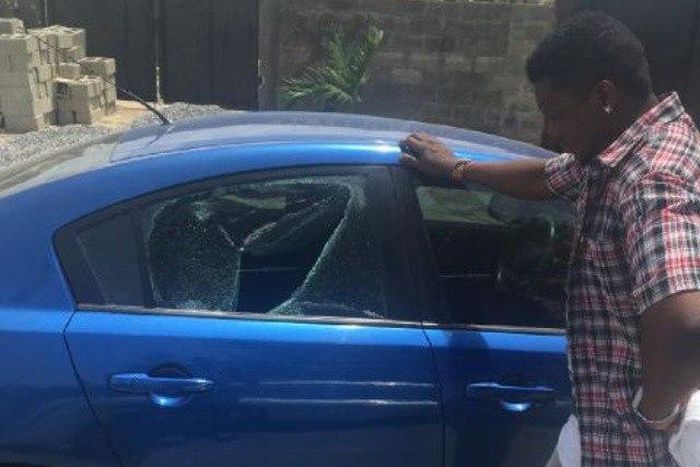 CDQ with his burgled car.