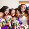 A bride with her bridesmaids