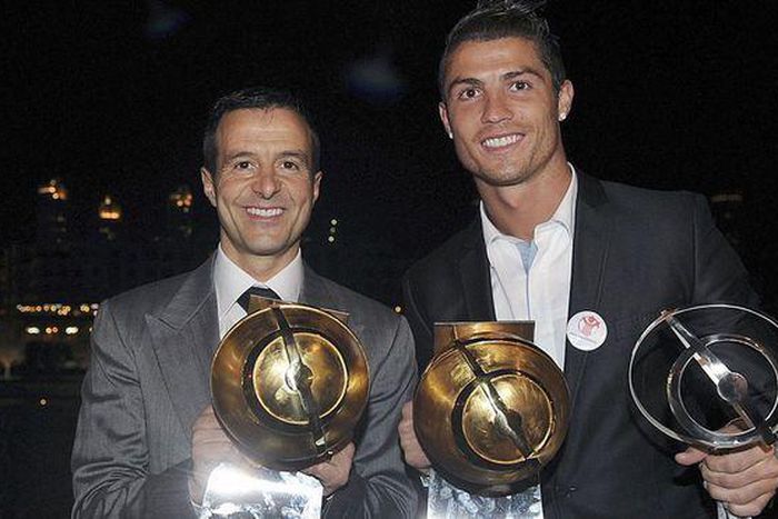 Mendes (left) is one of the world's most successful agents and Cristaino Ronaldo