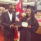 Femi Otedola and daughter at her graduation