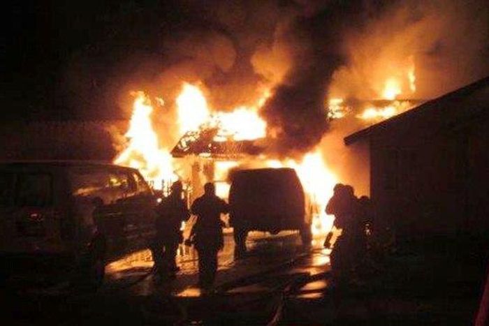 By the time the fire service team got to the scene of the fire (not pictured), the apartment kids were was already destroyed.