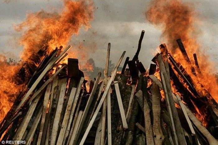 Funeral Pyre where the lovers were burnt