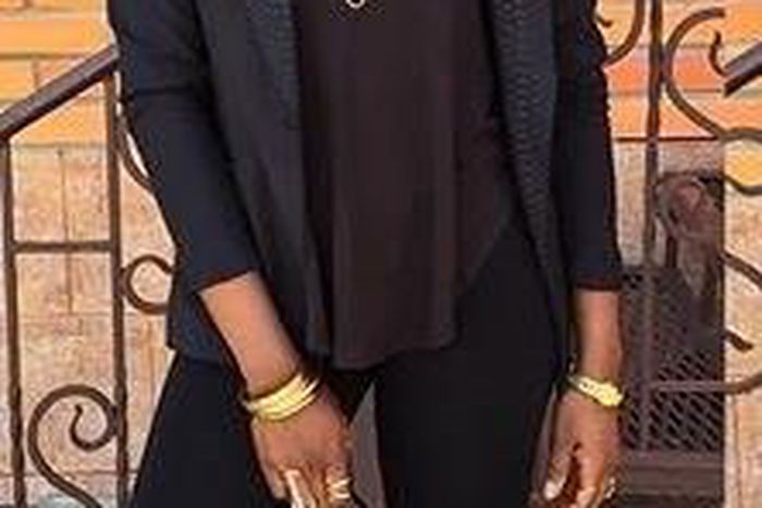 Outfit of the day is an edgy cool look