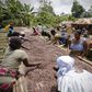 Women from a local cocoa farmers association called BLAYEYA work with cocoa beans in Djangobo, Niable in eastern Ivory Coast, November 17, 2014.   REUTERS/Thierry Gouegnon