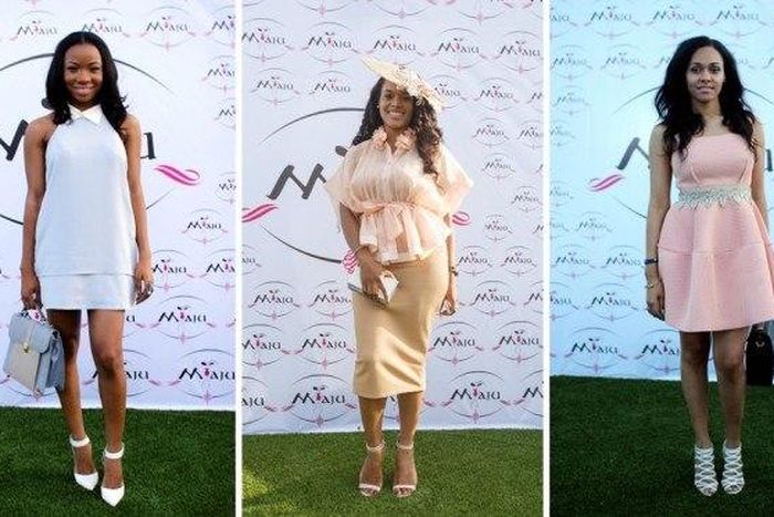 Guests at the MAJU  fashion showcase