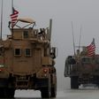 File picture taken on December 30, 2018, shows a convoy of US military vehicles in Syria's northern city of Manbij