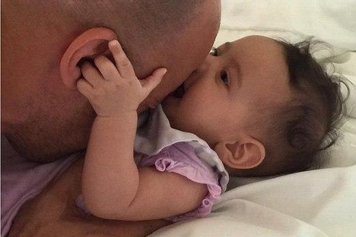 Vin Diesel and his 5-month-old daughter, Pauline