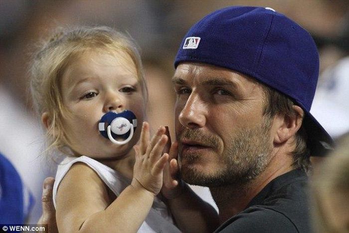 David defends daughter wearing pacifier at 4