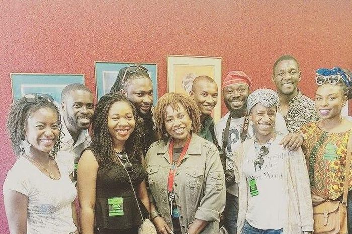 Nollywood stars make a stop at the Byrdstar School during the AFRIFF hosted tour