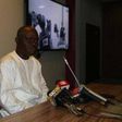 Gordon Obua at the impromptu press conference in Abuja on July 21.