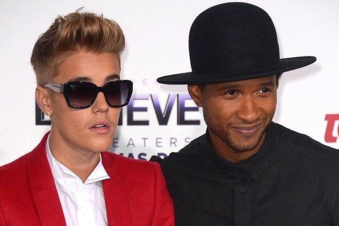 Justin Bieber and Usher