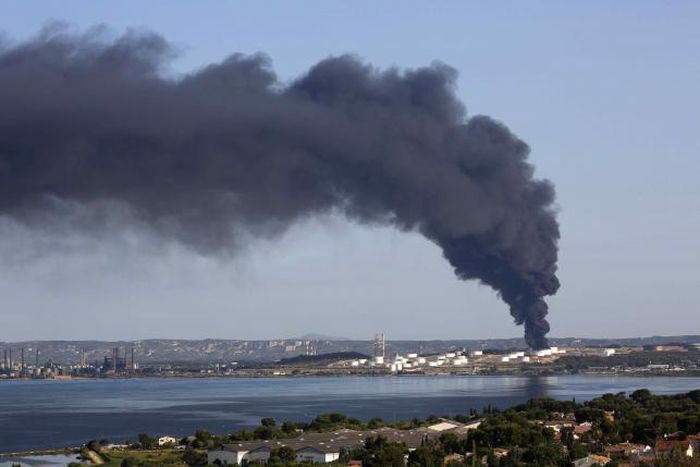 Criminal intent seen in petrochemical fire on French Bastille Day