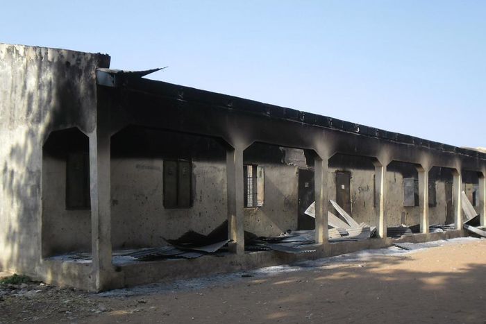A School destroyed by Boko Haram in Yobe
