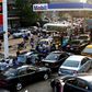 Car owners queuing at a petrol station in Nigeria