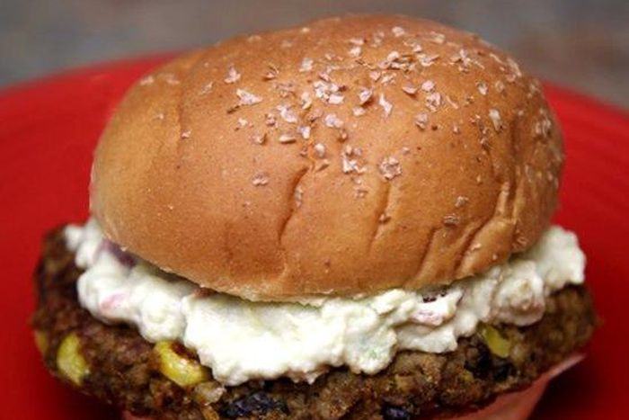 Sweet potato black bean veggie burger